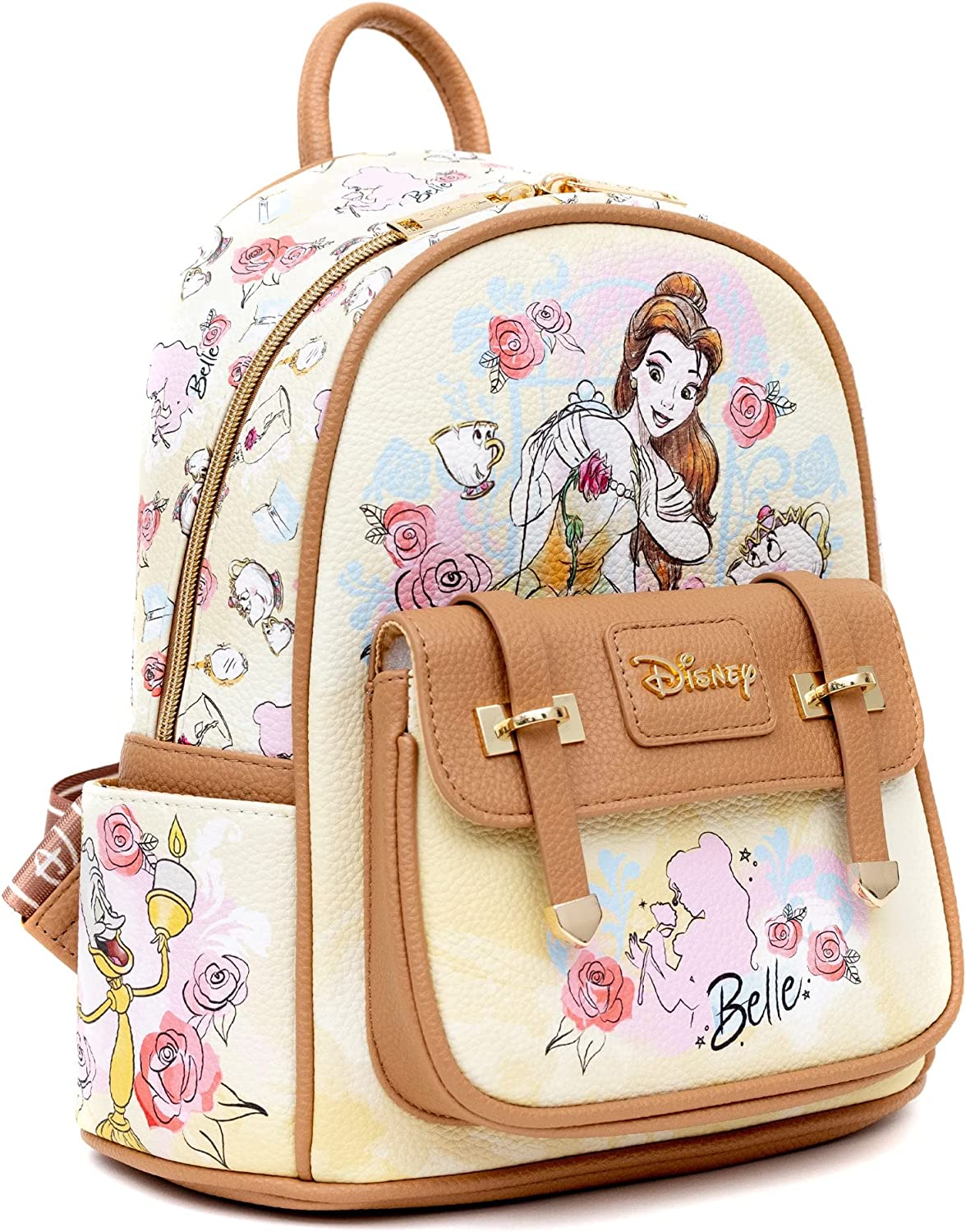 WondaPOP - Disney Beauty and the Beast Belle 11" Vegan Leather Fashion Mini Backpack