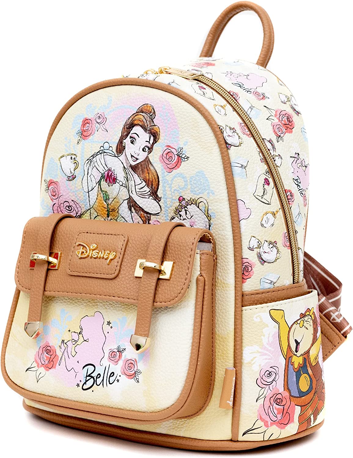 WondaPOP - Disney Beauty and the Beast Belle 11" Vegan Leather Fashion Mini Backpack