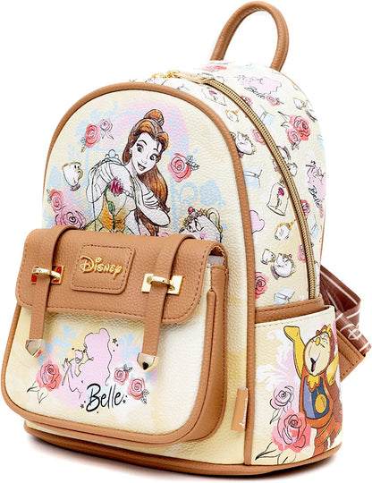 WondaPOP - Disney Beauty and the Beast Belle 11" Vegan Leather Fashion Mini Backpack