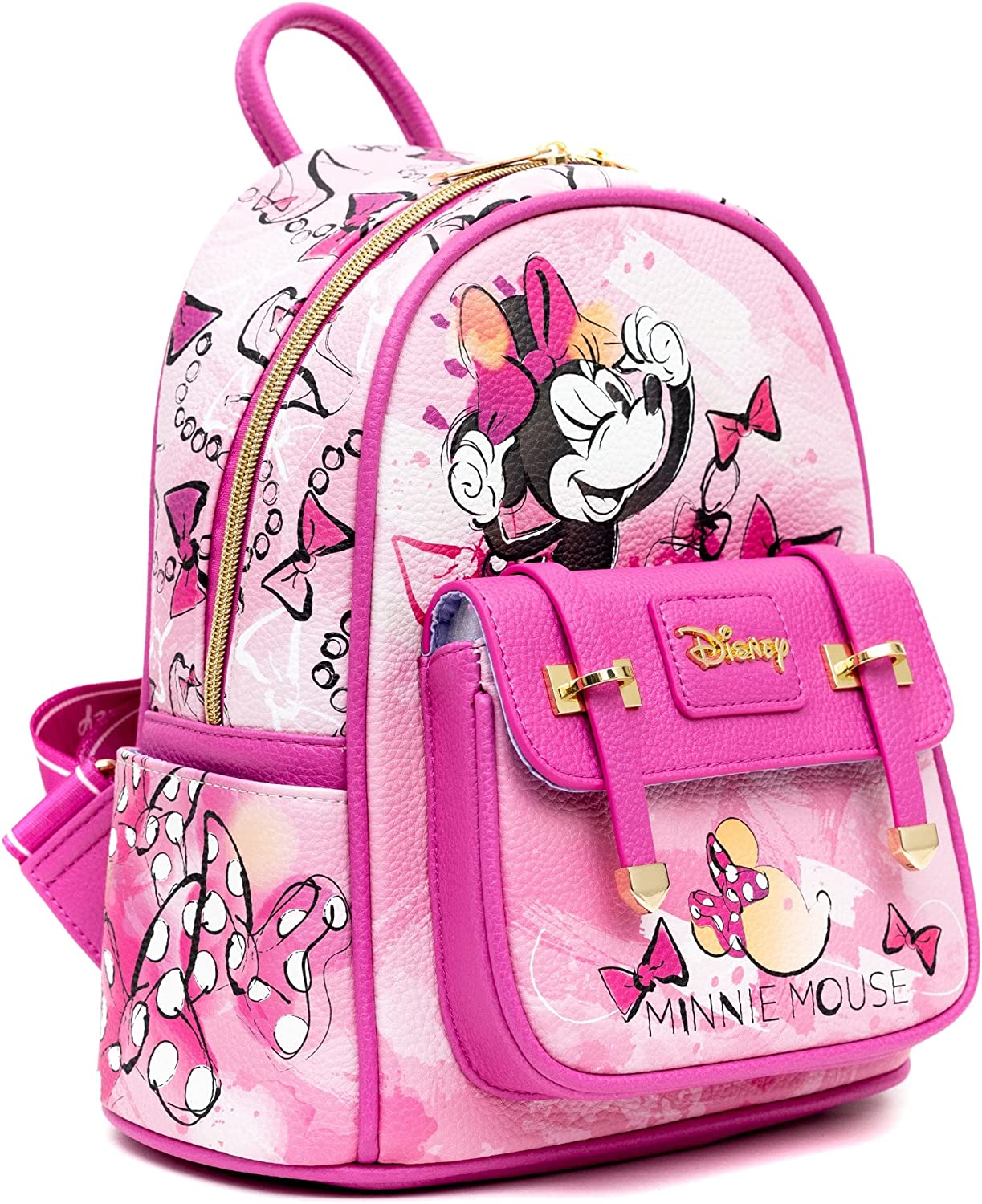 WondaPOP - Disney Minnie Mouse 11" Vegan Leather Fashion Mini Backpack