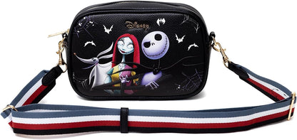 WondaPop Designer Series Nightmare Before Christmas Jack & Sally & Zero Crossbody/Shoulder Bag