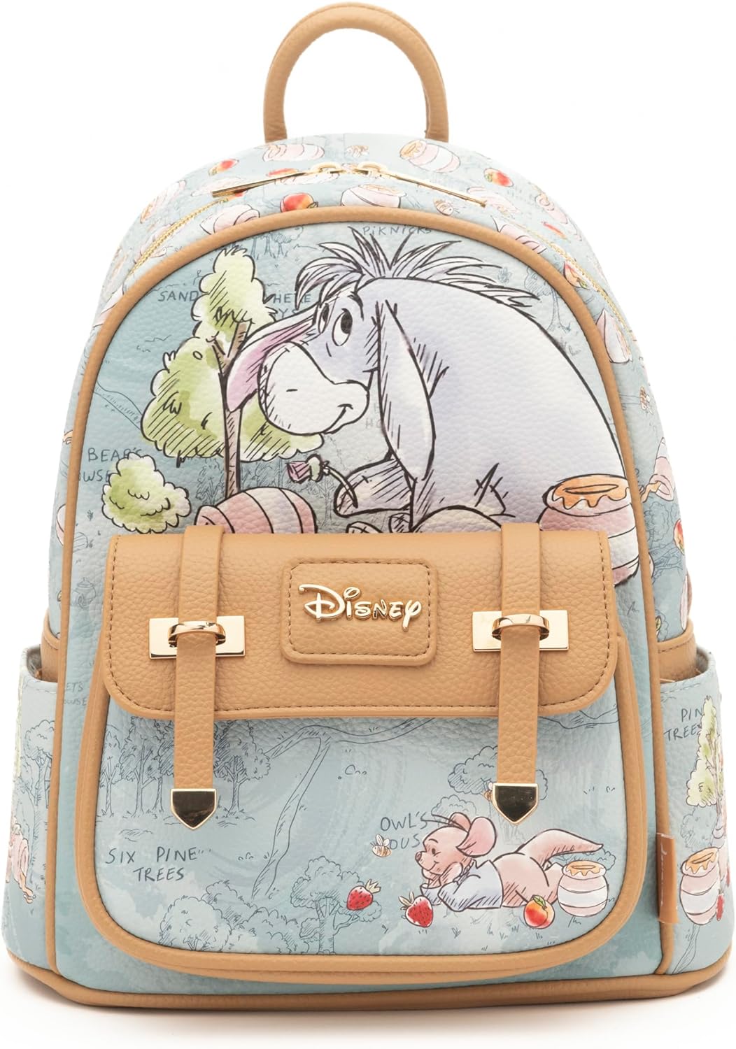 WondaPOP - Disney Eeyore - 11" Vegan Leather Fashion Mini Backpack