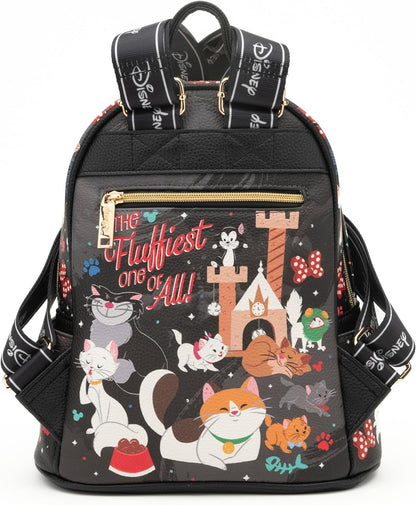 WondaPOP - Cats - 11 Inch Vegan Leather Mini Backpack