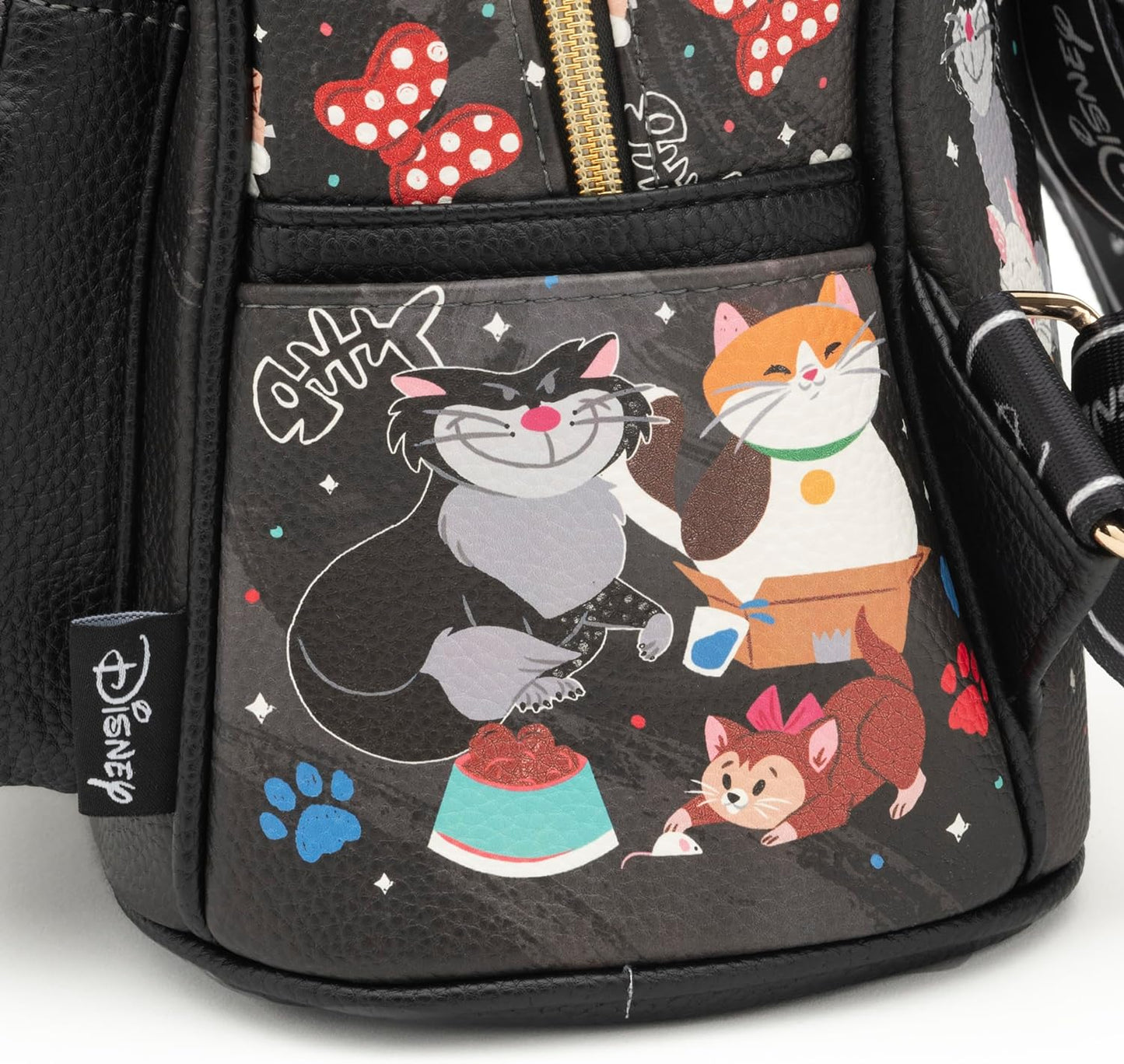 WondaPOP - Cats - 11 Inch Vegan Leather Mini Backpack