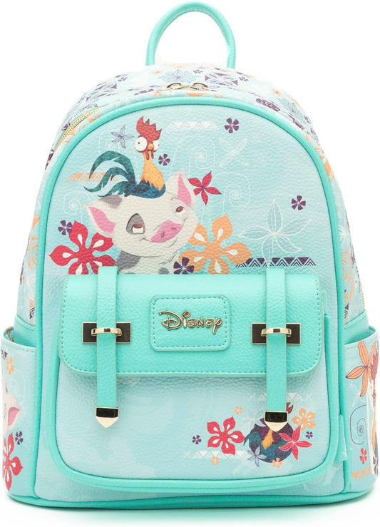 WondaPOP - Disney - Moana Featuring Pua & Hei Hei 11" Vegan Leather Mini Backpack