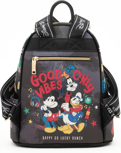 WondaPOP - Disney Mickey Mouse 11" Vegan Leather Mini Backpack - Stylish & Cute