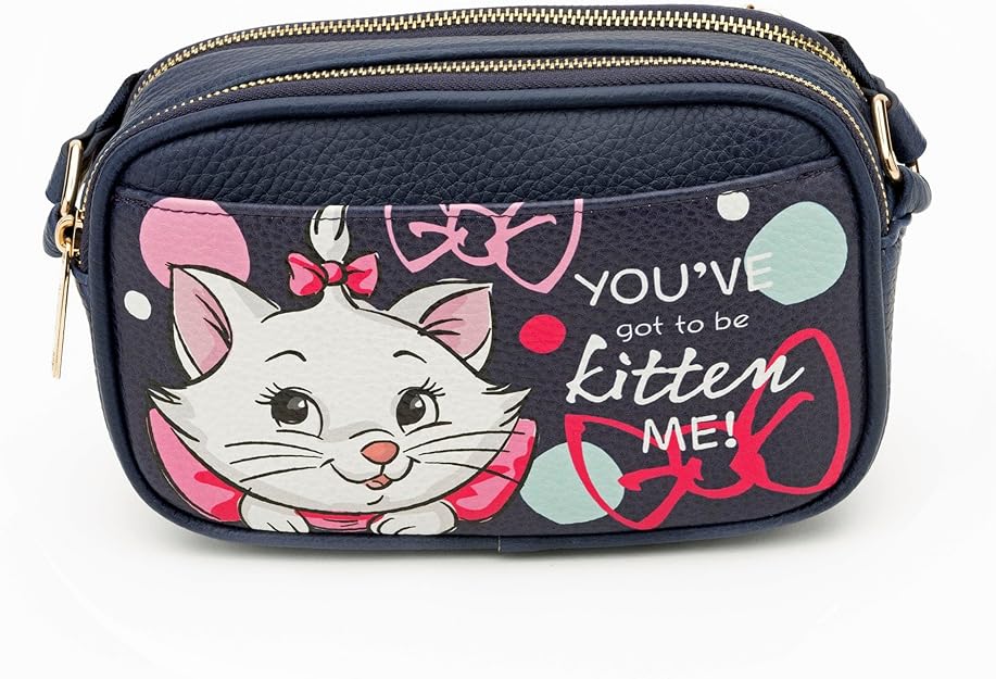 WondaPop The Aristocats - Marie Designer Series Double Zipper Crossbody/Shoulder Bag