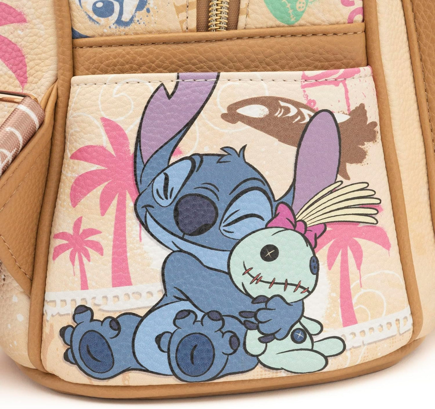 WondaPOP - Disney - Stitch & Scrump - Stitch 11" Faux Leather Fashion Mini Backpack - A25240