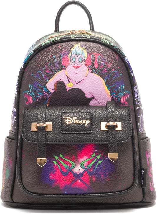 WondaPOP - Disney Ursula Tentacles of Terror 11" Vegan Leather Mini Backpack - Unique & Stylish