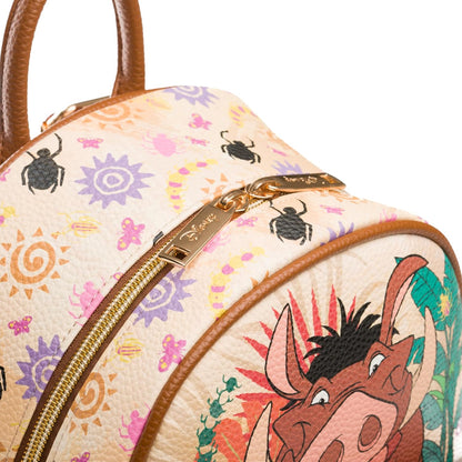 WondaPOP - Disney - The Lion King - Timon & Pumbaa Worry 'Bout Nothing - 11" Vegan Leather Fashion Mini Backpack