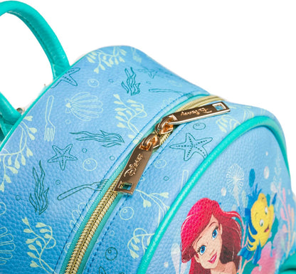 WondaPOP - Disney - The Little Mermaid - Ariel 11 Inch Vegan Leather Mini Backpack