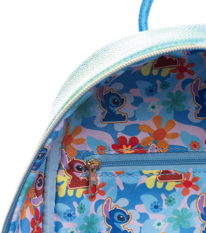 WondaPOP - Disney - Lilo & Stitch - Leroy & Stitch Lets Get Wild - 11" Vegan Leather Fashion Mini Backpack