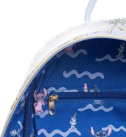 WondaPOP - Disney - Lilo & Stitch - Beach Daze Always - 11" Vegan Leather Fashion Mini Backpack
