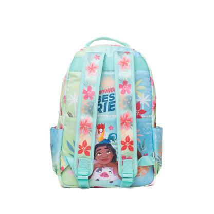 Disney - Wondapop - Moana - 15.5” Nylon Backpack - Kids School Bag with Laptop Sleeve & Pockets