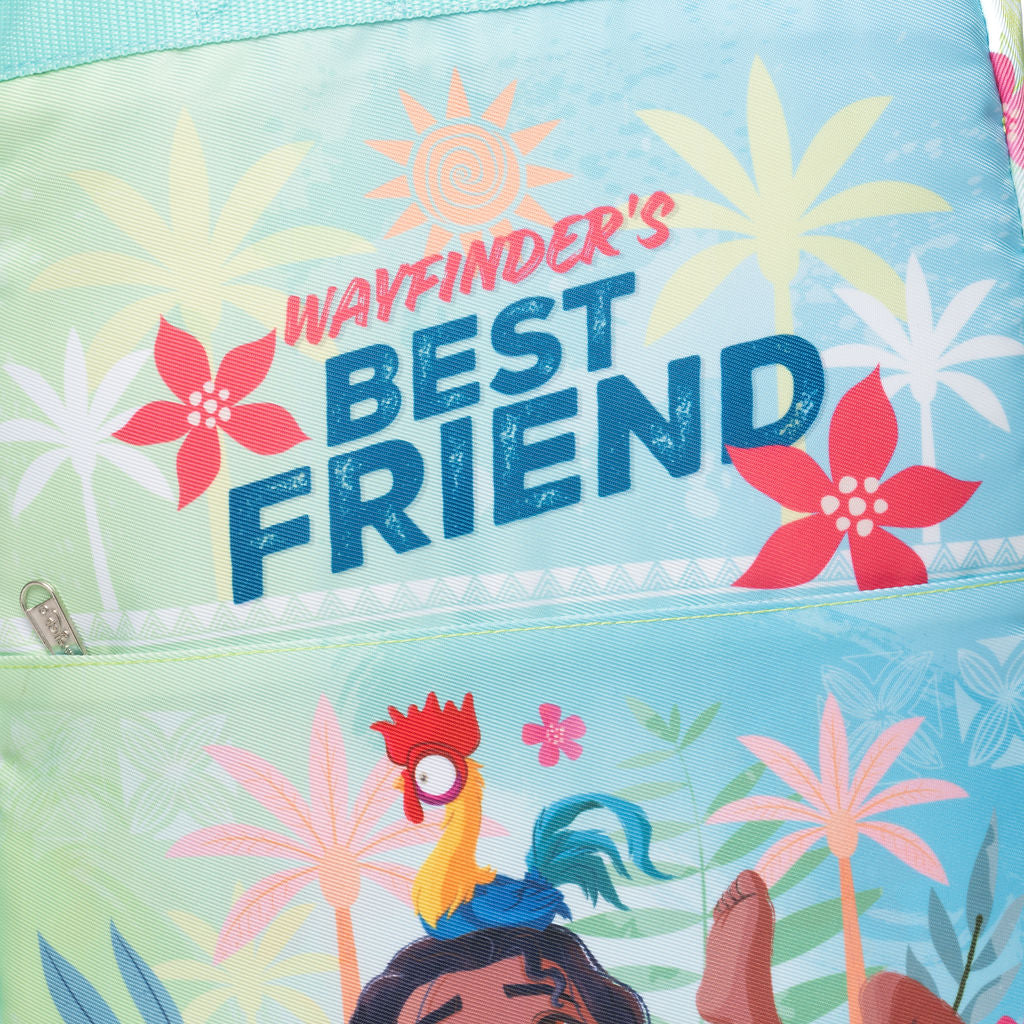 Disney - Wondapop - Moana - 15.5” Nylon Backpack - Kids School Bag with Laptop Sleeve & Pockets