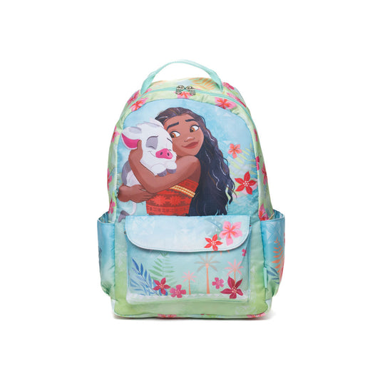 Disney - Wondapop - Moana - 15.5” Nylon Backpack - Kids School Bag with Laptop Sleeve & Pockets