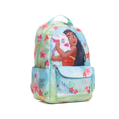 Disney - Wondapop - Moana - 15.5” Nylon Backpack - Kids School Bag with Laptop Sleeve & Pockets