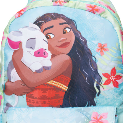 Disney - Wondapop - Moana - 15.5” Nylon Backpack - Kids School Bag with Laptop Sleeve & Pockets
