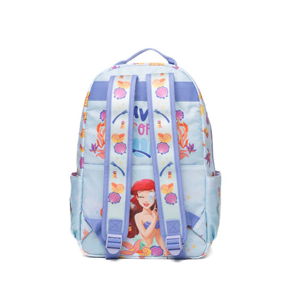 Disney - Wondapop - The Little Mermaid Ariel - 15.5” Nylon Backpack - Kids School Bag with Laptop Sleeve & Pockets