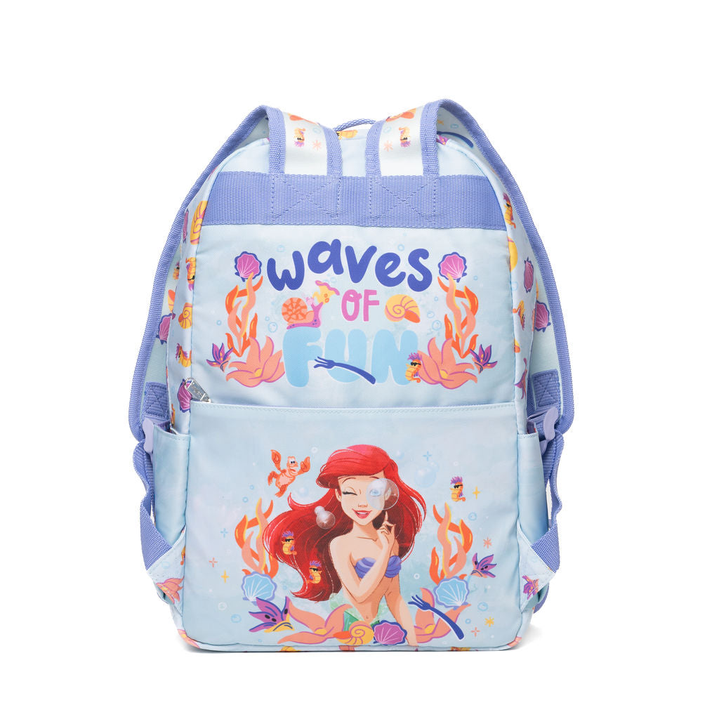 Disney - Wondapop - The Little Mermaid Ariel - 15.5” Nylon Backpack - Kids School Bag with Laptop Sleeve & Pockets