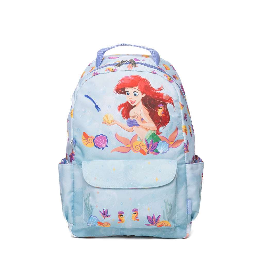 Disney - Wondapop - The Little Mermaid Ariel - 15.5” Nylon Backpack - Kids School Bag with Laptop Sleeve & Pockets
