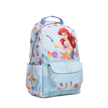 Disney - Wondapop - The Little Mermaid Ariel - 15.5” Nylon Backpack - Kids School Bag with Laptop Sleeve & Pockets