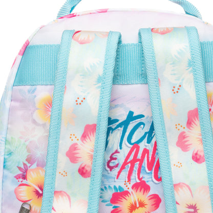 Disney - Wondapop - Stitch & Angel - 15.5” Nylon Backpack - Kids School Bag with Laptop Sleeve & Pockets