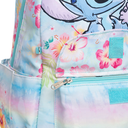 Disney - Wondapop - Stitch & Angel - 15.5” Nylon Backpack - Kids School Bag with Laptop Sleeve & Pockets