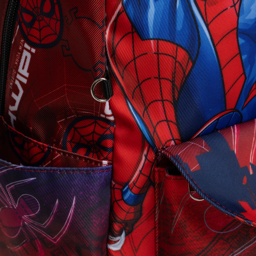 Disney - Wondapop - Marvel Spider-Man - 15.5” Nylon Backpack - Kids School Bag with Laptop Sleeve & Pockets