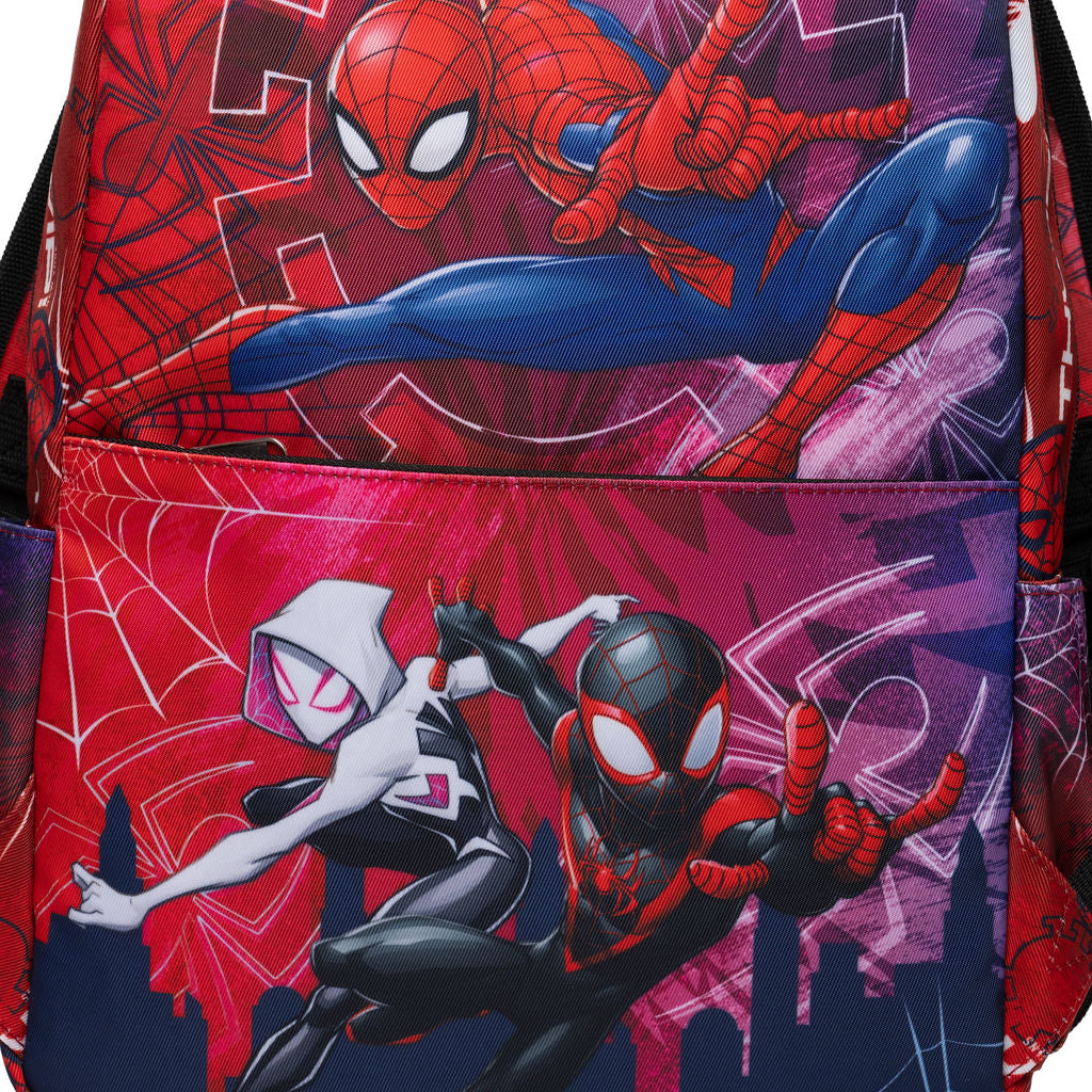 Disney - Wondapop - Marvel Spider-Man - 15.5” Nylon Backpack - Kids School Bag with Laptop Sleeve & Pockets