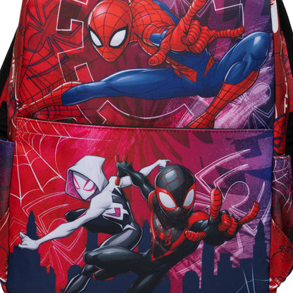Disney - Wondapop - Marvel Spider-Man - 15.5” Nylon Backpack - Kids School Bag with Laptop Sleeve & Pockets