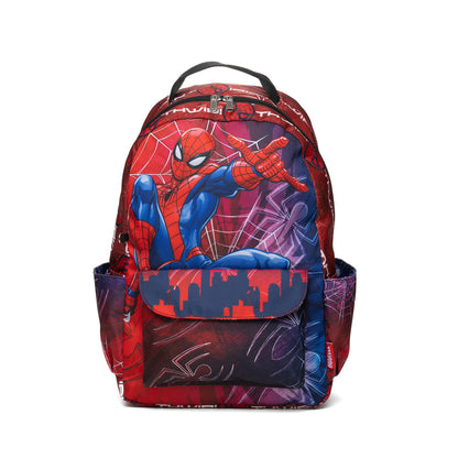 Disney - Wondapop - Marvel Spider-Man - 15.5” Nylon Backpack - Kids School Bag with Laptop Sleeve & Pockets