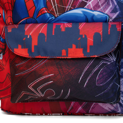 Disney - Wondapop - Marvel Spider-Man - 15.5” Nylon Backpack - Kids School Bag with Laptop Sleeve & Pockets