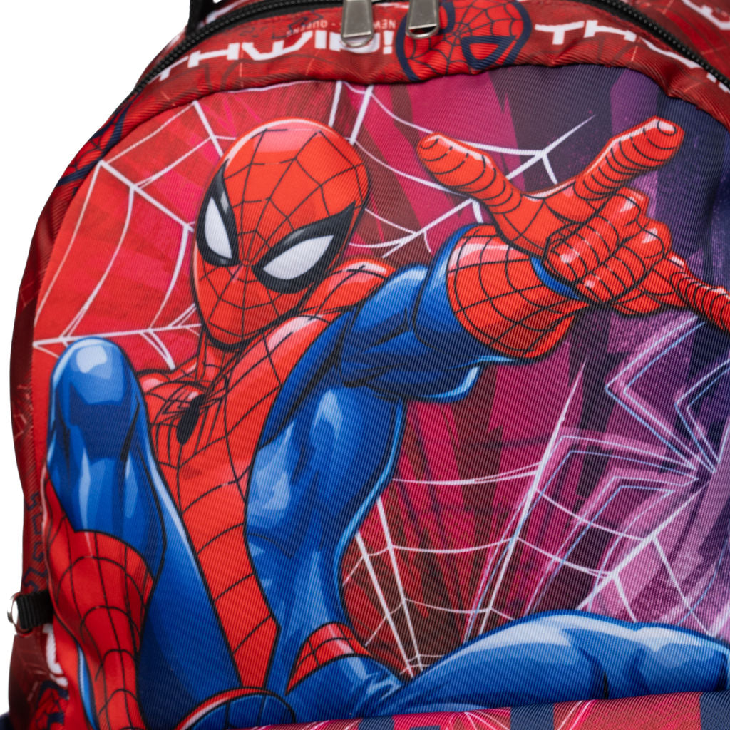 Disney - Wondapop - Marvel Spider-Man - 15.5” Nylon Backpack - Kids School Bag with Laptop Sleeve & Pockets