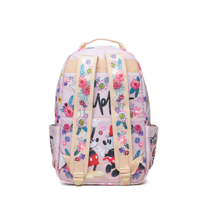 Disney - Wondapop - Mickey & Minnie “Happy” - 15.5” Nylon Backpack - Kids School Bag with Laptop Sleeve & Pockets