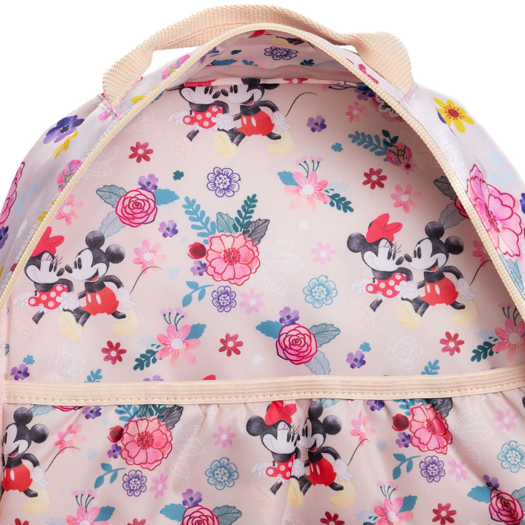 Disney - Wondapop - Mickey & Minnie “Happy” - 15.5” Nylon Backpack - Kids School Bag with Laptop Sleeve & Pockets