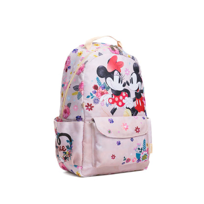 Disney - Wondapop - Mickey & Minnie “Happy” - 15.5” Nylon Backpack - Kids School Bag with Laptop Sleeve & Pockets