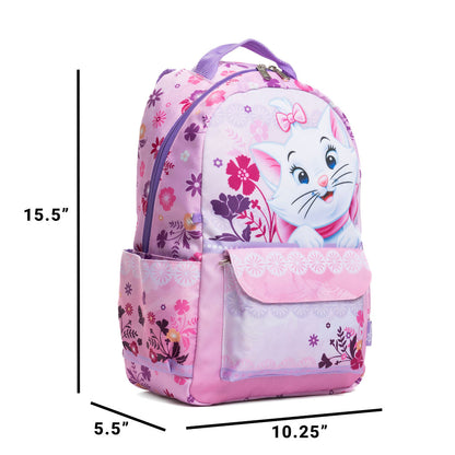 Disney - Wondapop - Aristocats Marie - 15.5” Nylon Backpack - Kids School Bag with Laptop Sleeve & Pockets