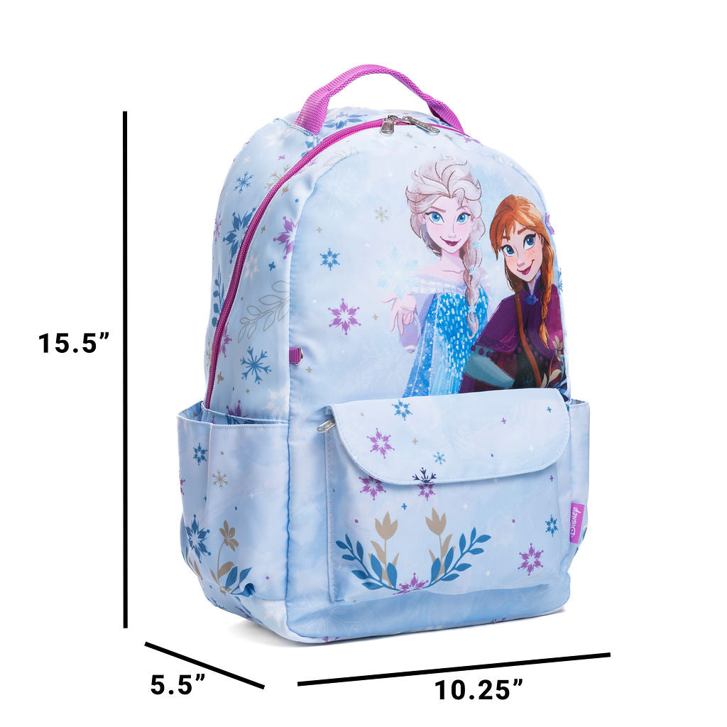 Disney - Wondapop - Frozen - 15.5” Nylon Backpack - Kids School Bag with Laptop Sleeve & Pockets