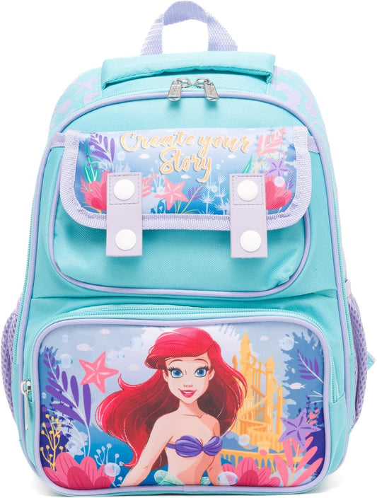 Ruz - The Little Mermaid (Ariel) 12 Inch Pre-School backpack with Padded Back and Adjustable Straps