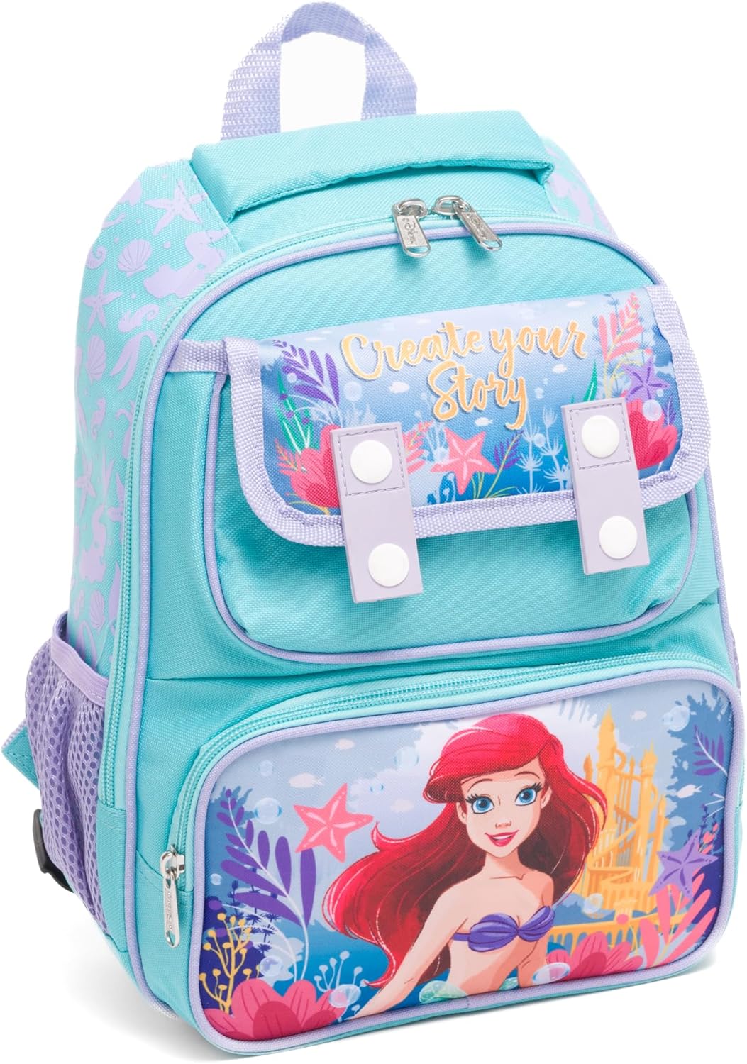 Ruz - The Little Mermaid (Ariel) 12 Inch Pre-School backpack with Padded Back and Adjustable Straps