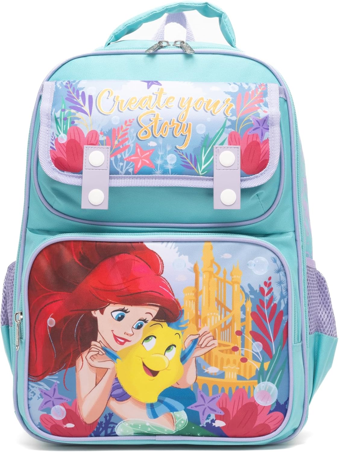 Ruz - The Little Mermaid (Ariel) Large School backpack with Padded Back and Adjustable Straps