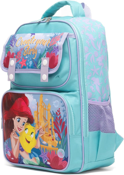 Ruz - The Little Mermaid (Ariel) Large School backpack with Padded Back and Adjustable Straps