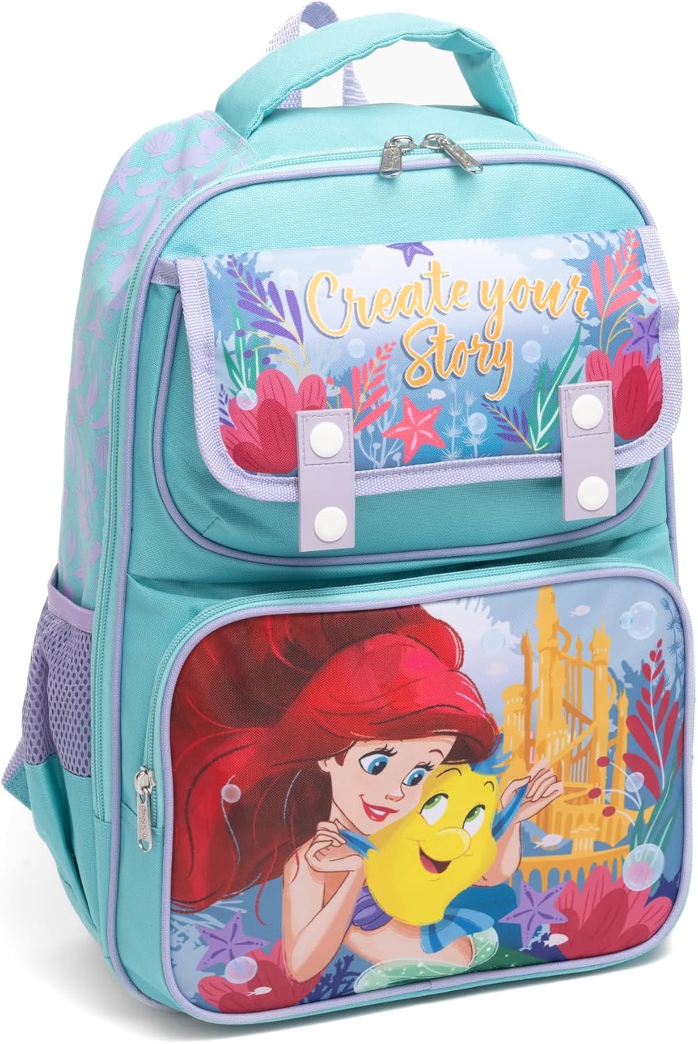 Ruz - The Little Mermaid (Ariel) Large School backpack with Padded Back and Adjustable Straps