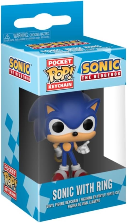 Funko Pocket Pop! Sonic the Hedgehog - Sonic with Ring Collectible Keychain