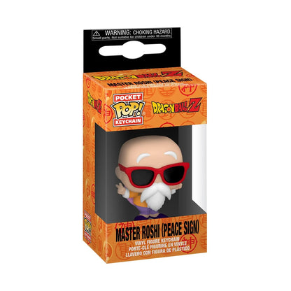 Funko Pocket Pop! Dragon Ball Z - Master Roshi (Peace Sign) Collectible Keychain