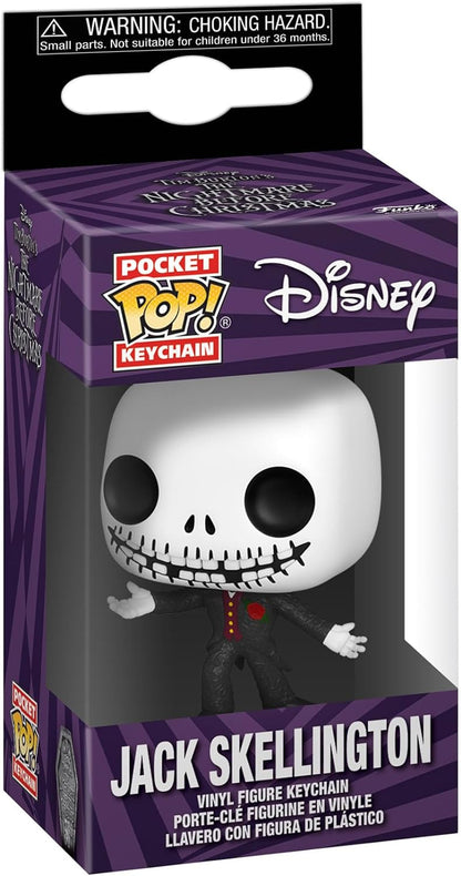 Funko POP! Keychain: The Nightmare Before Christmas 30th Anniversary - Jack Skellington Collectible Keychain