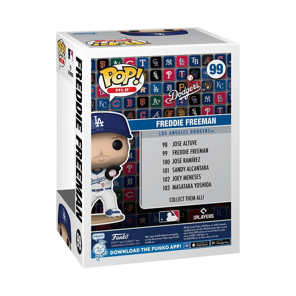 Funko POP! : MLB Dodgers Freddie Freeman #99 Collectible Vinyl Figure