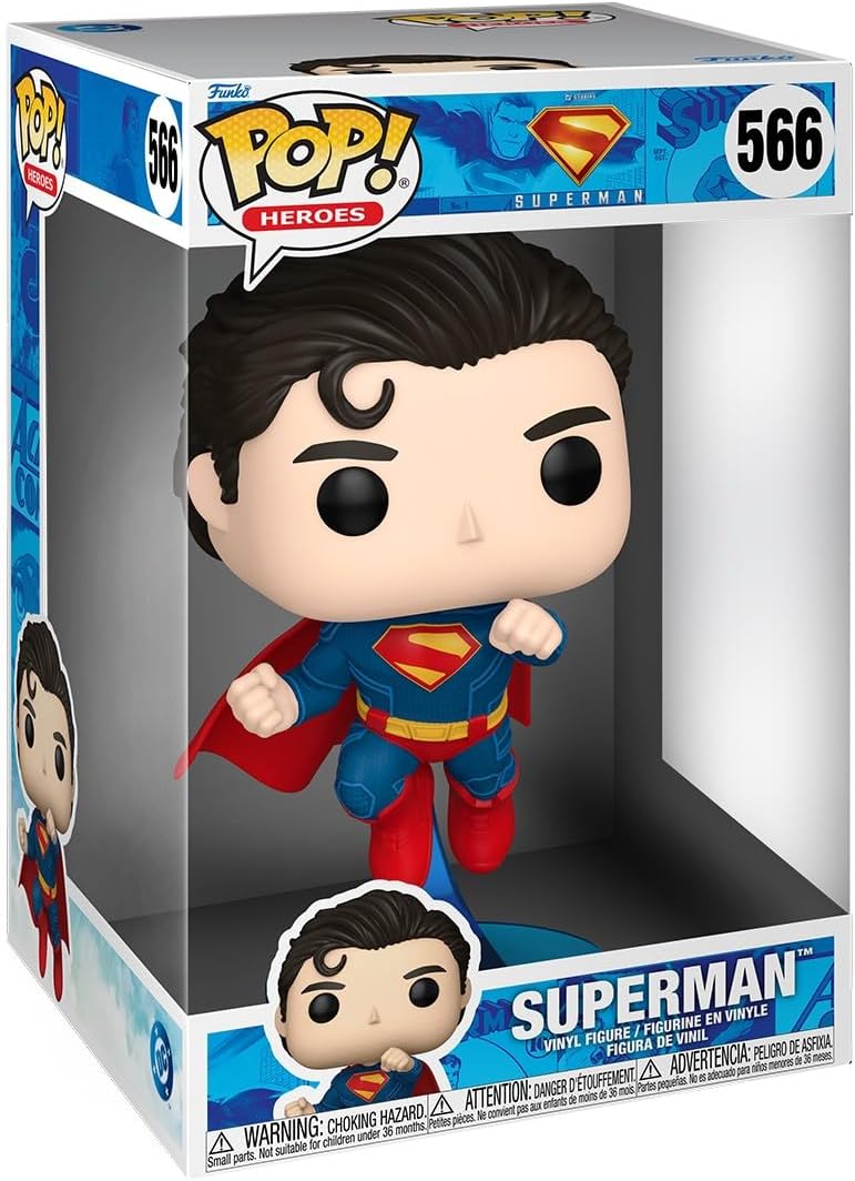 Funko Pop! Superman (2025 Movie) Superman Flying Jumbo 10-Inch #566 Collectible Vinyl Figure