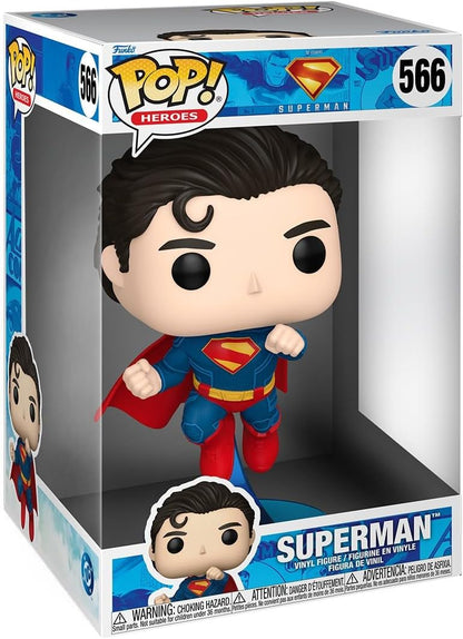 Funko Pop! Superman (2025 Movie) Superman Flying Jumbo 10-Inch #566 Collectible Vinyl Figure